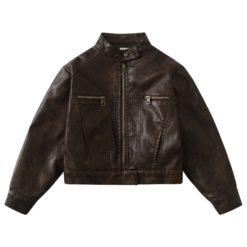 Streetwear Brand Photography - Chaqueta de cuero Pu cálida de