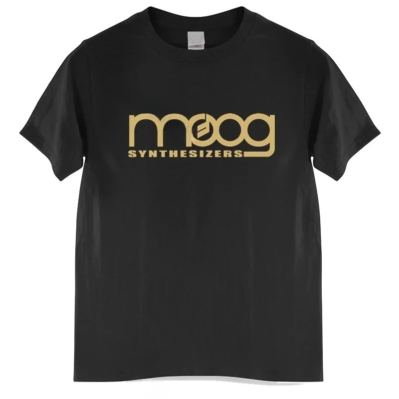 Streetwear Brand Shirts - Moog-Camiseta con estampado negro de sintetizador