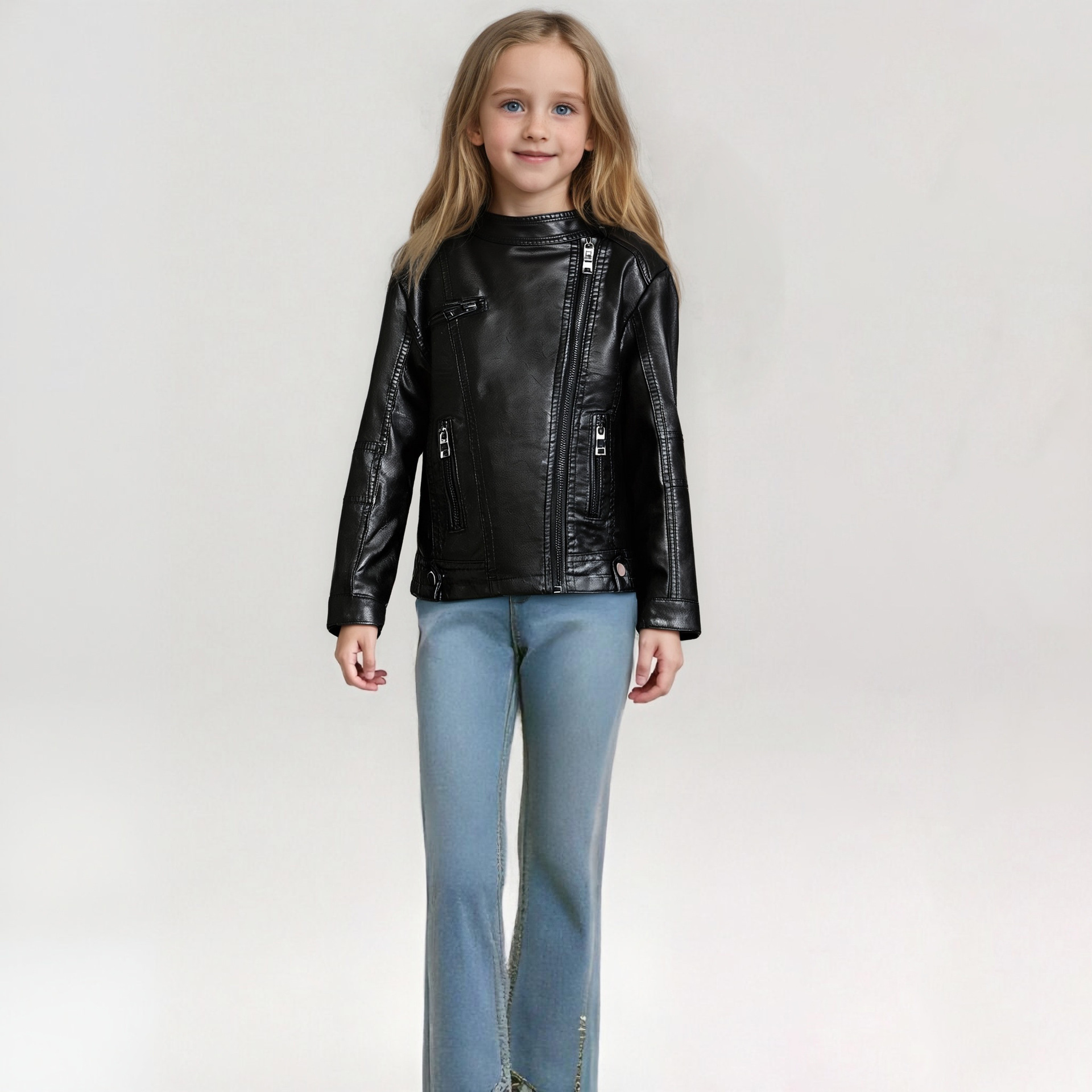 Streetwear Brand Photography - Chaqueta de cuero Pu para motocicleta