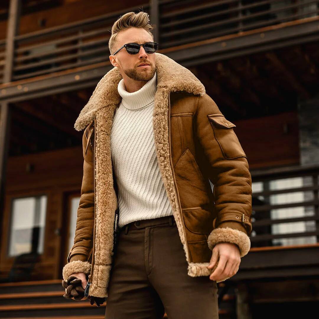 Brand Streetwear Taiwan - Chaqueta de cuero oversize retro para