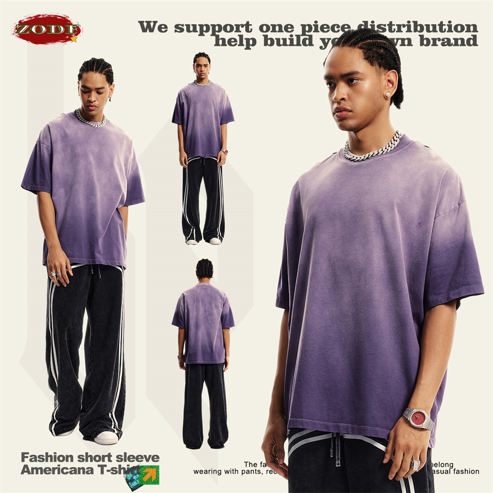 ZODF-camisetas degradadas lava - Streetwear Brand Shirts reseña y precio