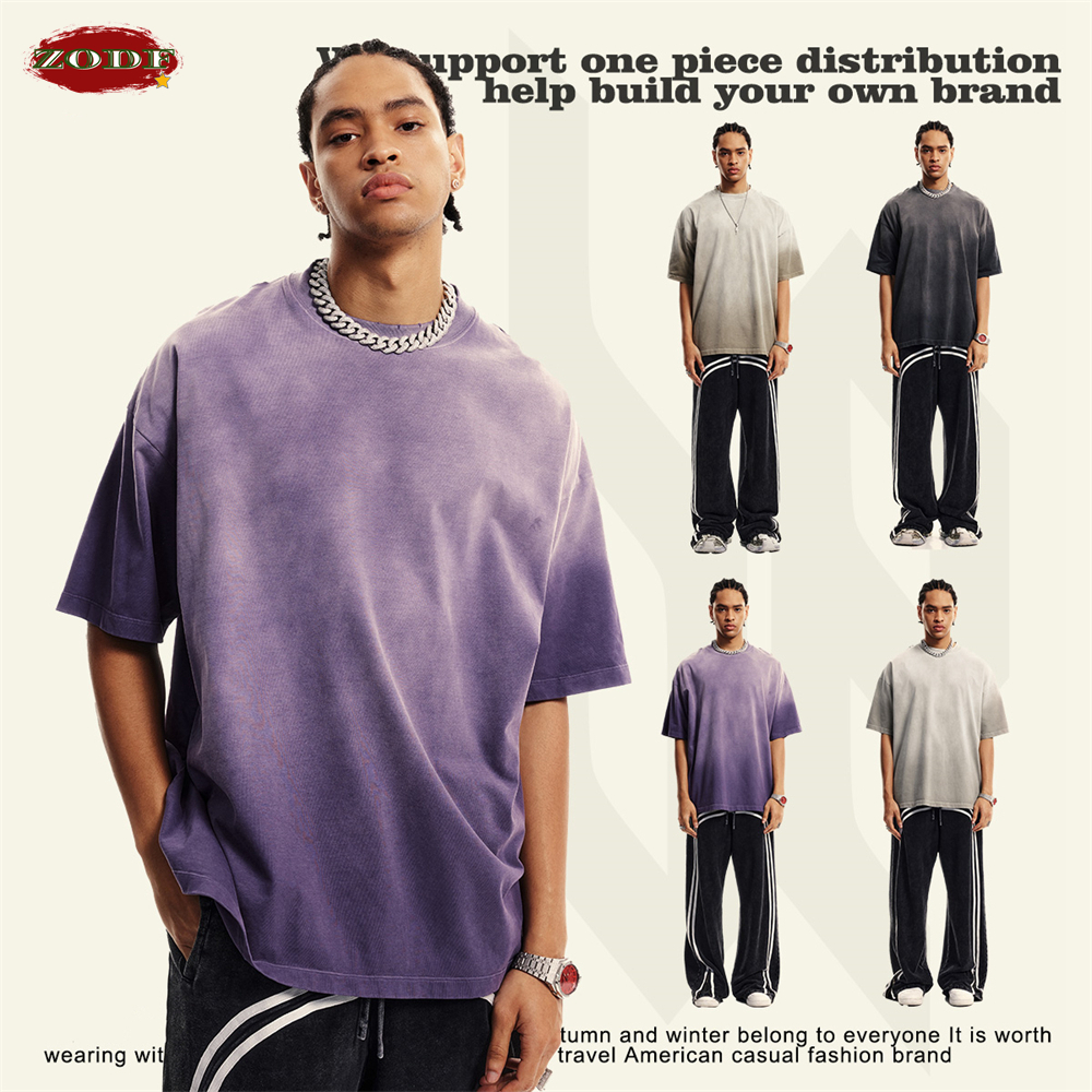ZODF-camisetas degradadas lava - Streetwear Brand Shirts reseña y precio