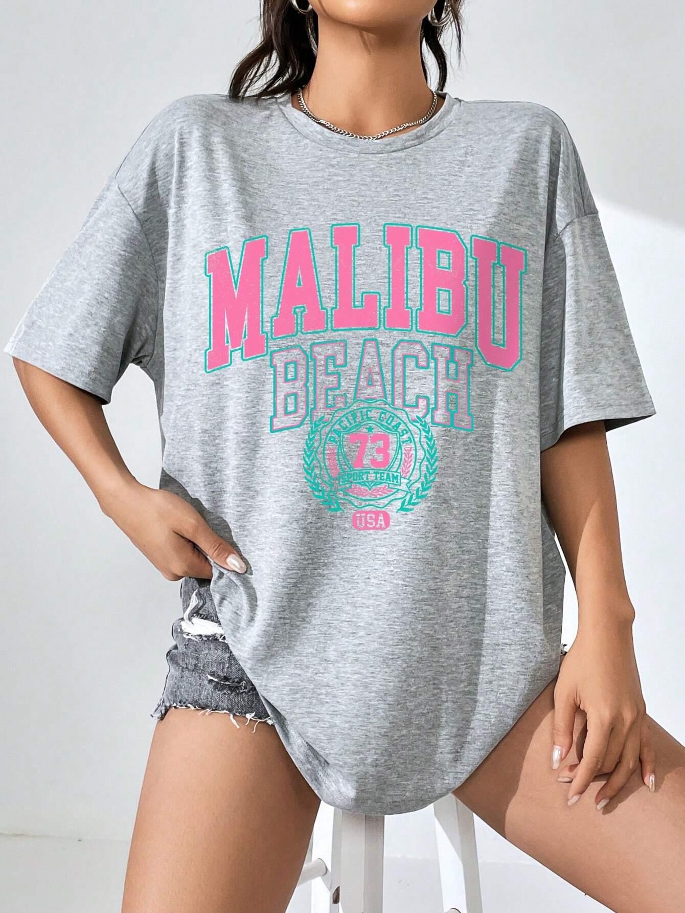 Malibu Beach-camisetas con est - Streetwear Brand Shirts reseña y precio