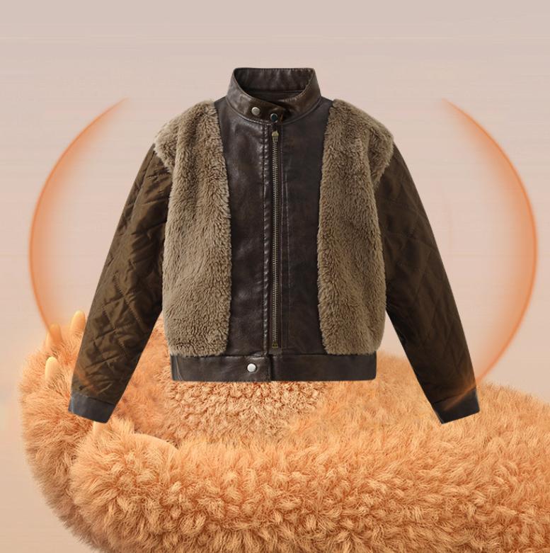 Chaqueta de cuero Pu cálida de - Streetwear Brand Photography reseña y precio