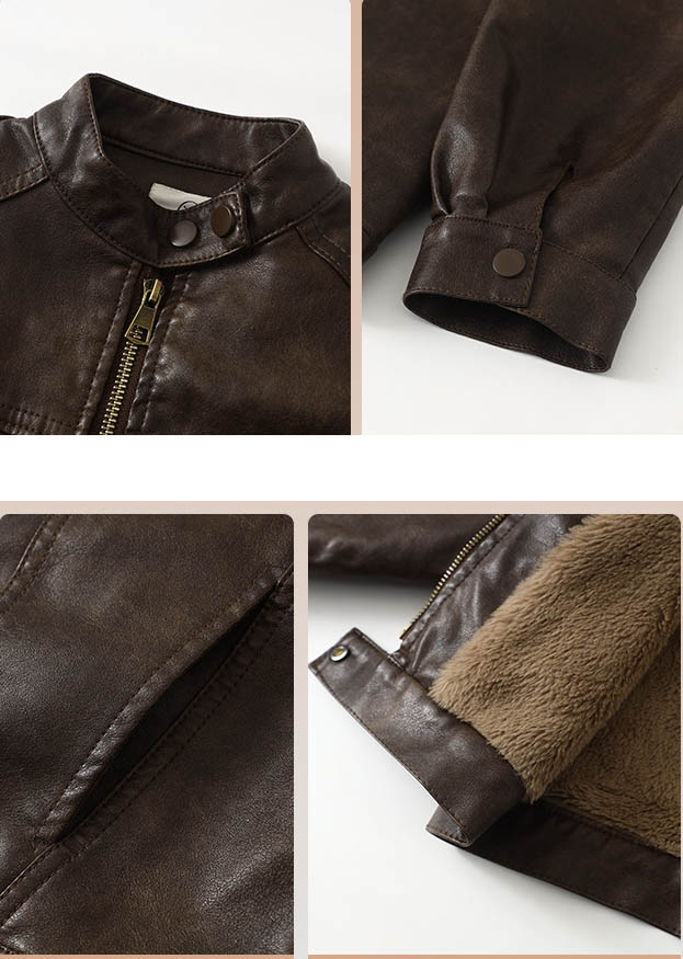 Chaqueta de cuero Pu cálida de - Streetwear Brand Photography reseña y precio