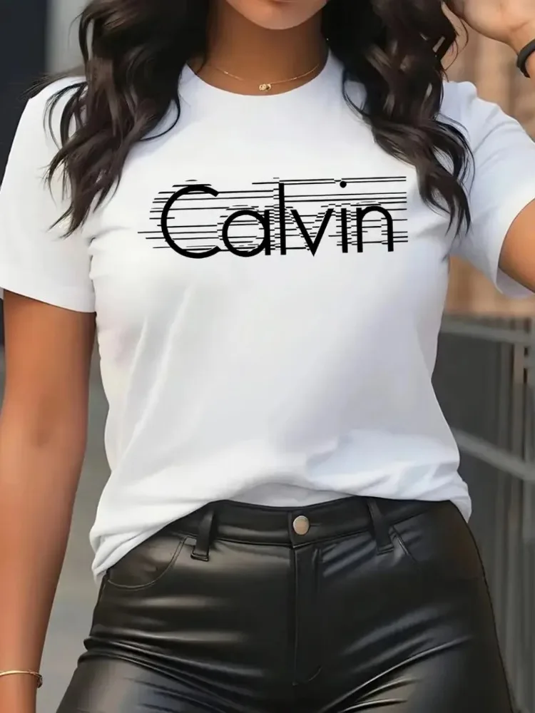 Calvin-Camiseta de algodón de  - Streetwear Brand Shirts reseña y precio