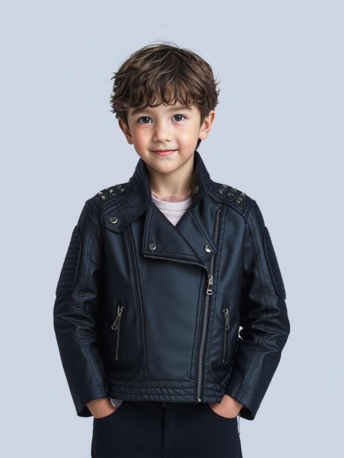 Chaqueta de cuero Pu con logot - Streetwear Brand Photography reseña y precio